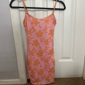 Princess Polly Vibrant Pink and Orange Dress
